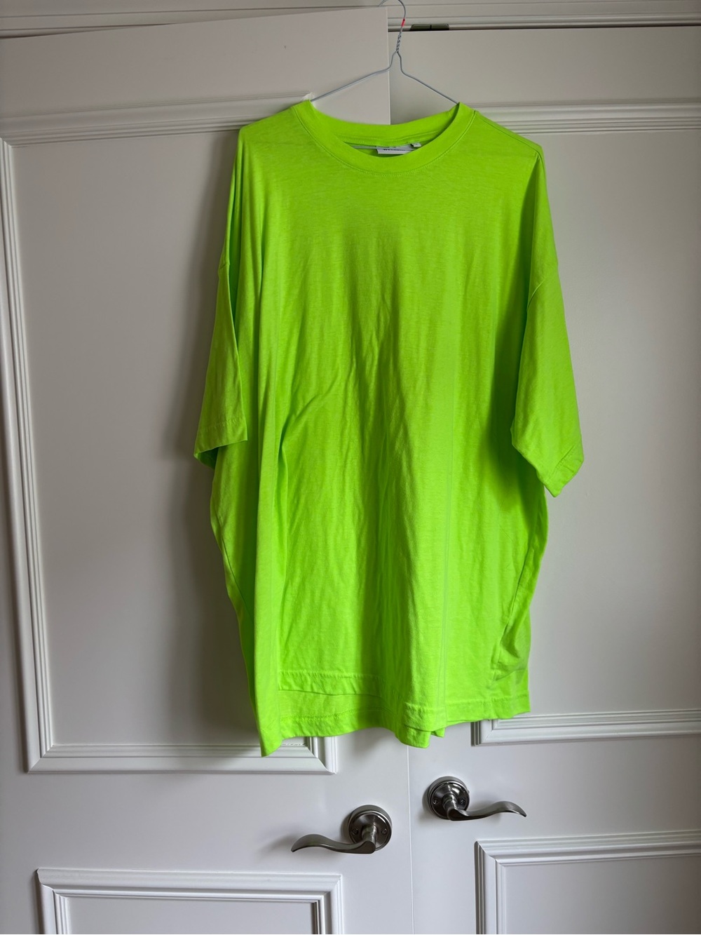 Weekday Neon Lime Short Sleeve Crew Tee